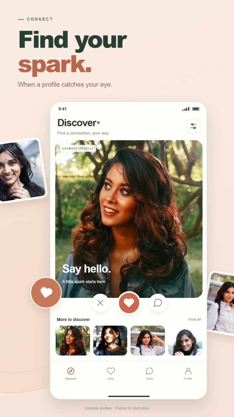 Jiya profile discovery screen